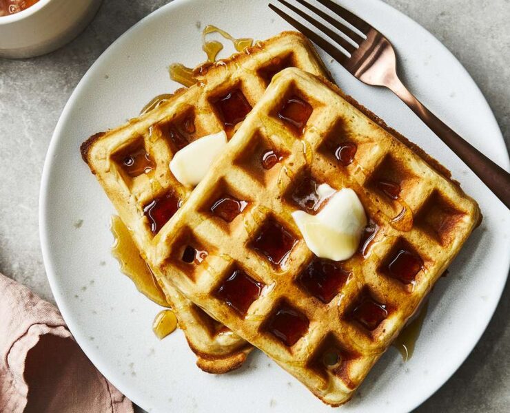 συνταγή για εύκολες και υγιεινές βάφλες