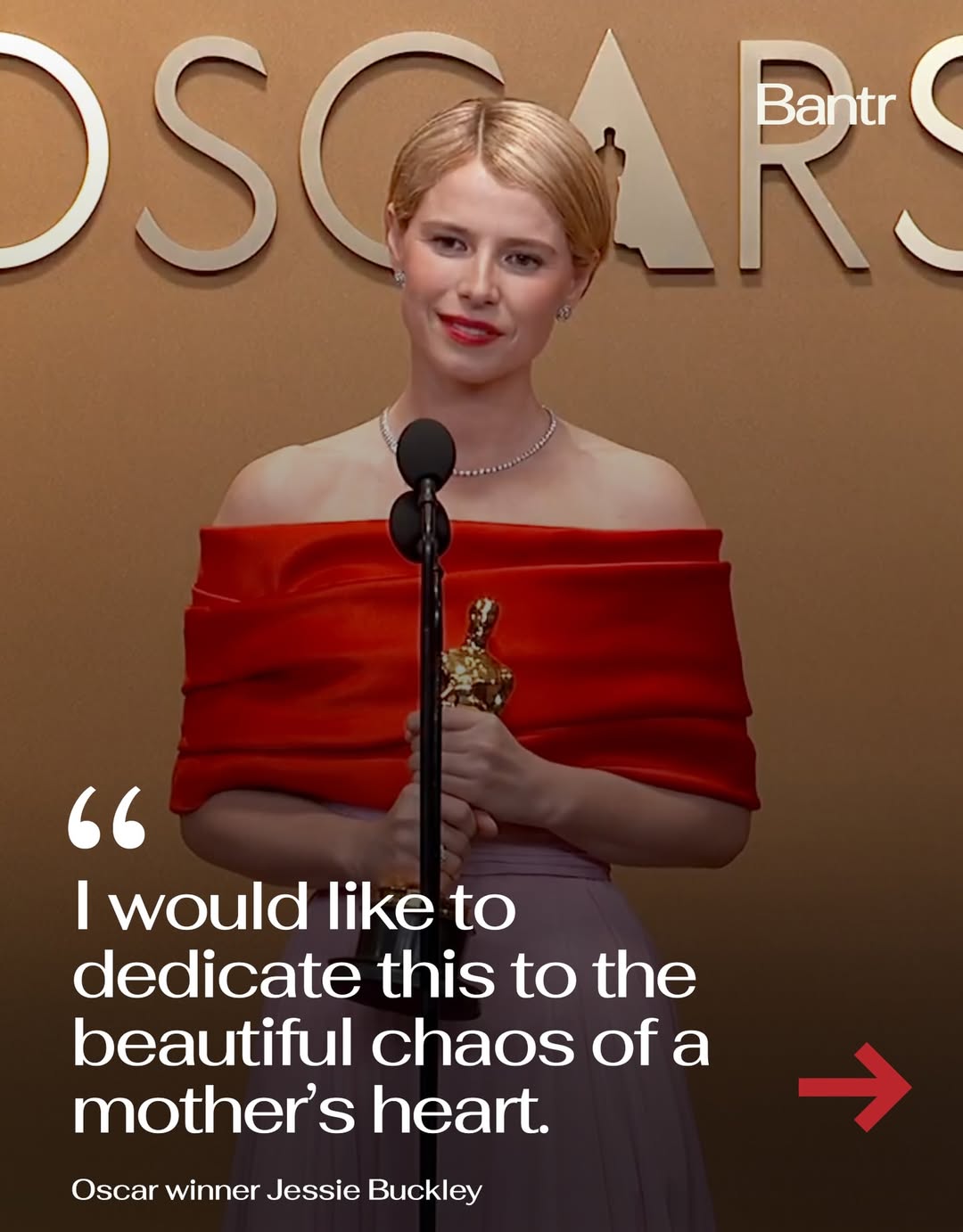 Η Jessie Buckley το Όσκαρ Α’ Γυναικείου Ρόλου και «το όμορφο χάος της καρδιάς κάθε μητέρας» 